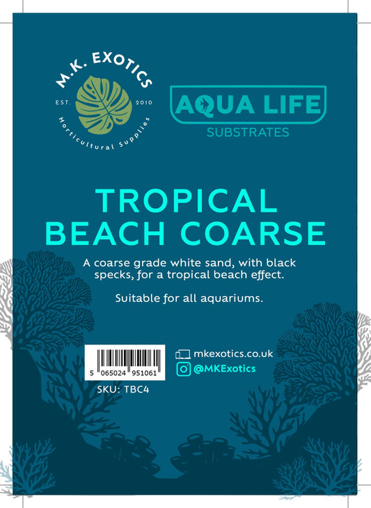 AquaLife Tropical Beach Sand Coarse 4Kg Aquatic Invertebrate Reptile Substrate