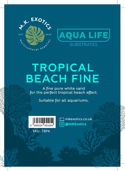 AquaLife Tropical Beach Sand Fine 4Kg Aquatic Invertebrate Reptile Substrate