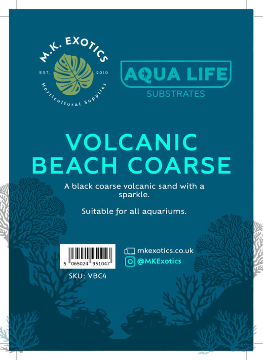 AquaLife Volcanic Sand Course 4Kg Aquatic, Invertebrate and Reptile Substrate