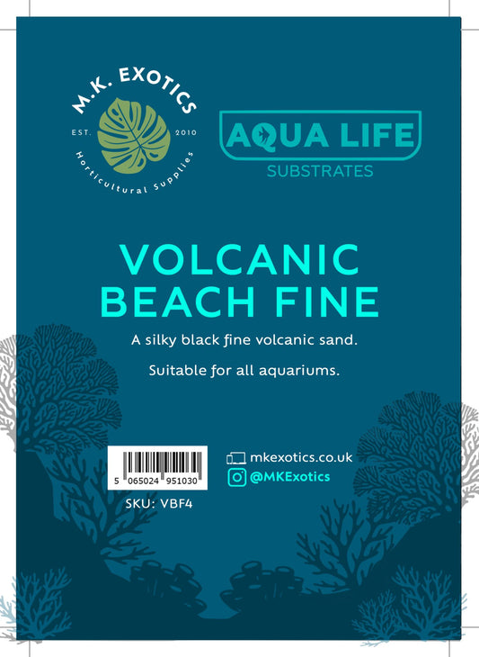 AquaLife Volcanic Sand Fine 4Kg Aquatic, Invertebrate and Reptile Substrate
