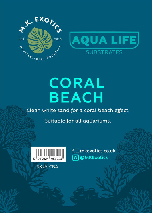 Aqualife Coral Beach Sand 4Kg Aquatic Invertebrate Reptile Substrate
