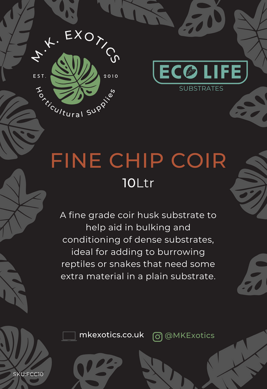 Fine Chip Coir 10Ltr Invertebrate and Reptile Substrate