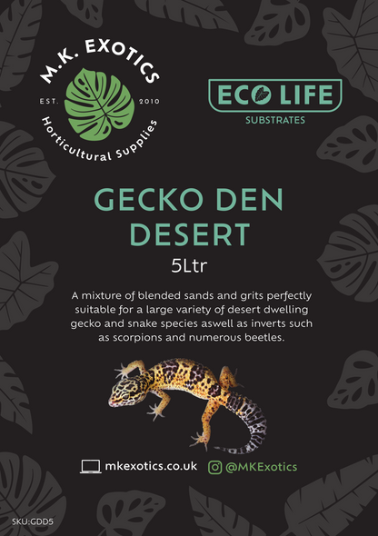 Eco Life Gecko Den Desert 5Kg Invertebrate and Reptile Substrate