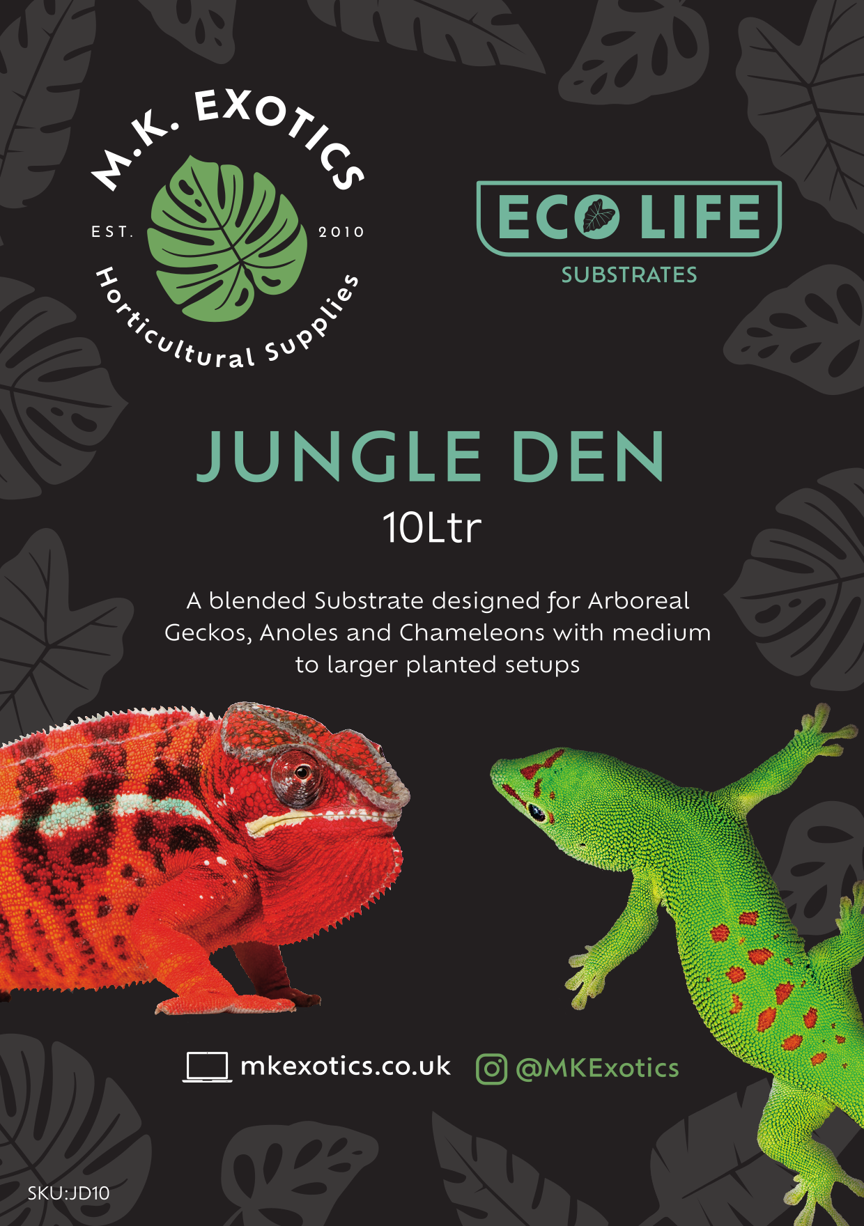 Eco Life Jungle Den 10Ltr Reptile Substrate