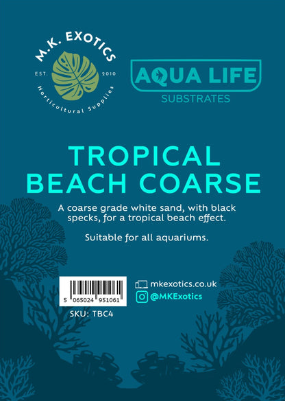 AquaLife Tropical Beach Sand Coarse 4Kg Aquatic Invertebrate Reptile Substrate