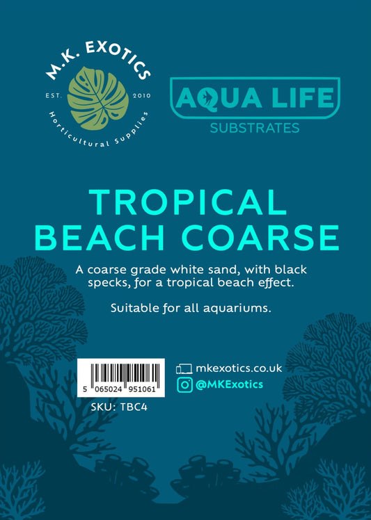 AquaLife Tropical Beach Sand Coarse 4Kg Aquatic Invertebrate Reptile Substrate