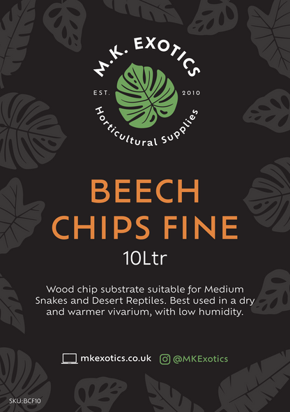 Beech Chip Fine 10Ltr Reptile Substrate